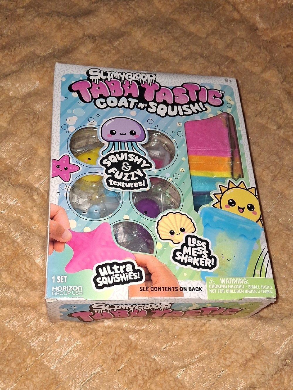 TabaTastic Coat-n-Squish Kids Toy Set - Pink & Rainbow